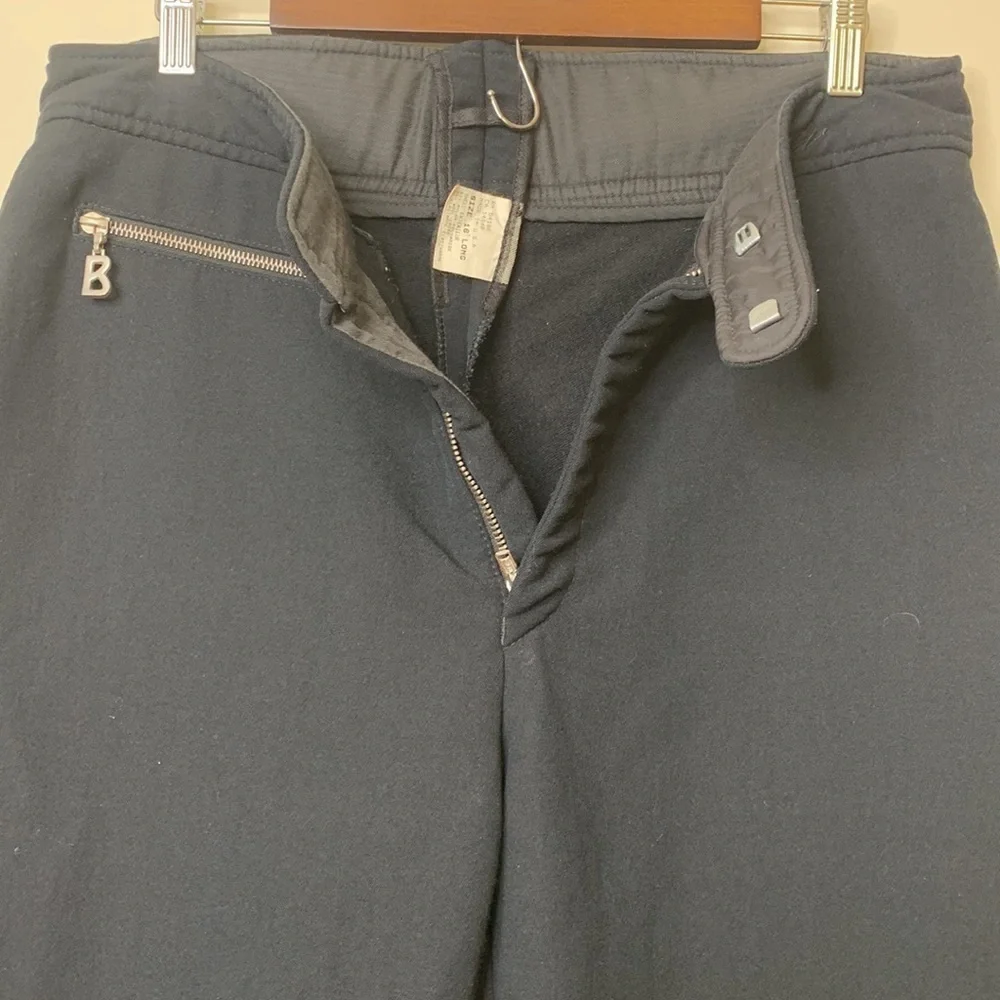 Bogner | Matte Black Vintage Ski Snow Snowboard Insulated Nylon Wool Blend Pants